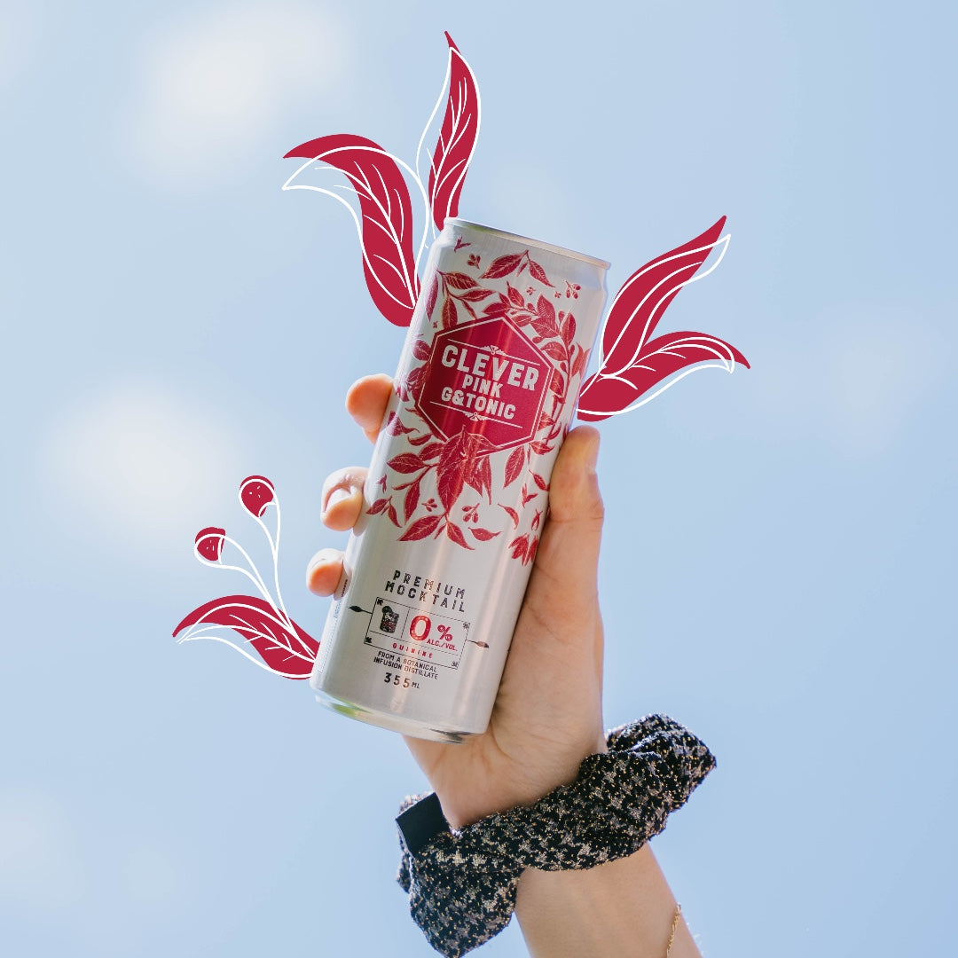 Non-Alcoholic Clever Pink Gin & Tonic X 12 Cans