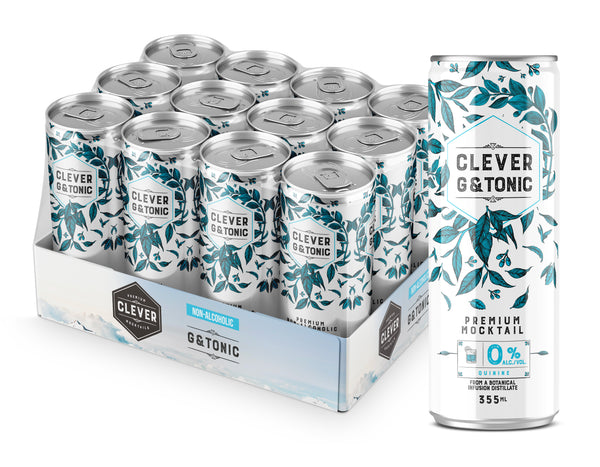 Non-Alcoholic Clever Gin & Tonic x 12 cans