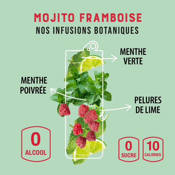 NEW Non-Alcoholic Clever Raspberry Mojito 0 Sugar
