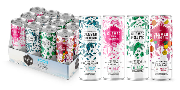 Clever Mocktails Mix Pack- 12 cans