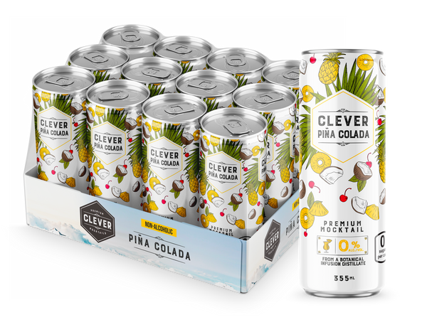 Non-Alcoholic Clever Piña Colada 0 sugar x 12 cans