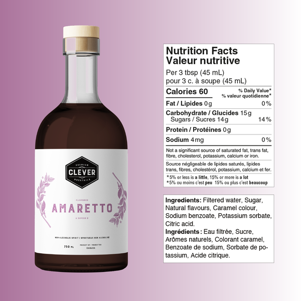 Clever Amaretto sans alcool 750 mL