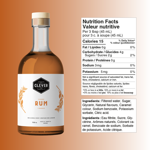 Clever Rhum sans alcool 750mL