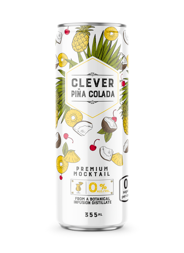 Non-Alcoholic Clever Piña Colada 0 sugar x 12 cans