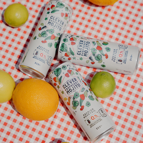 Non-Alcoholic Clever Raspberry Mojito 0 Sugar x 12 cans