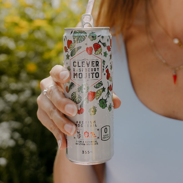 Non-Alcoholic Clever Raspberry Mojito 0 Sugar x 12 cans